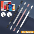 2 In 1 Stylish Universal Practical Dual-use Capacitive Tablet Stylus Pen Exquisite Double-headed Silicone Disc Drawing Tablet Phone Capacitor Pen|Best 2In1 Stylus Pen For Mobile Phone Tablet Drawing Pencil Universal Touch Screen Penf or Andrid,all devices. 
