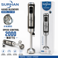 3 in 1 Hand Blender - Hand Blender Machine -1000W Powerful Stick Blender - 2 Speed Hand blender - 4 Blade Stainless Steel - Egg Beater and Milk Frother - 500ml Chopper and 600ml Beaker With Lid - Meat Chopper Machine - Juicer Machine - Kitchen Accessories. 