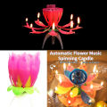Pack of 1/3 Flower Musical Cake Candle – Cake Decor, Party, Birthday, Christmas, Marriage Anniversary Decoration. 