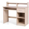 Eson's Computer Desk with Drawers and Hutch, Wooden Student Desk for Small Space, Home Office Desk Writing Table for Bedroom. 