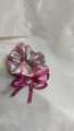 Hair Pony In Double With Ribbon Bow And Stone- Korean Style Poni-Hair Tie Poni  -Hair Accessories. 