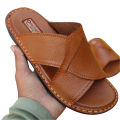 pure leather slipper for men-Handmade stiched Chappal for men. 