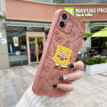 JIUMOO Case For Samsung A02 Case Cartoon Cute SpongeBob Thin Shockproof Square Edge Silicone Casing Full Lens Cover Camera Protect Cases Softcase. 