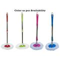 Mop Rod Stick Stainless Steel with 1 Refill 360 Degree Rotating Pole (Multi-Colour). 