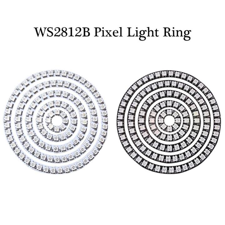 DC5V WS2812B RGB Full Color Round Led Circle 8/16/24/35/45 Leds Pixel Ring Addressable SMD 5050 WS2812 IC Led Modules
