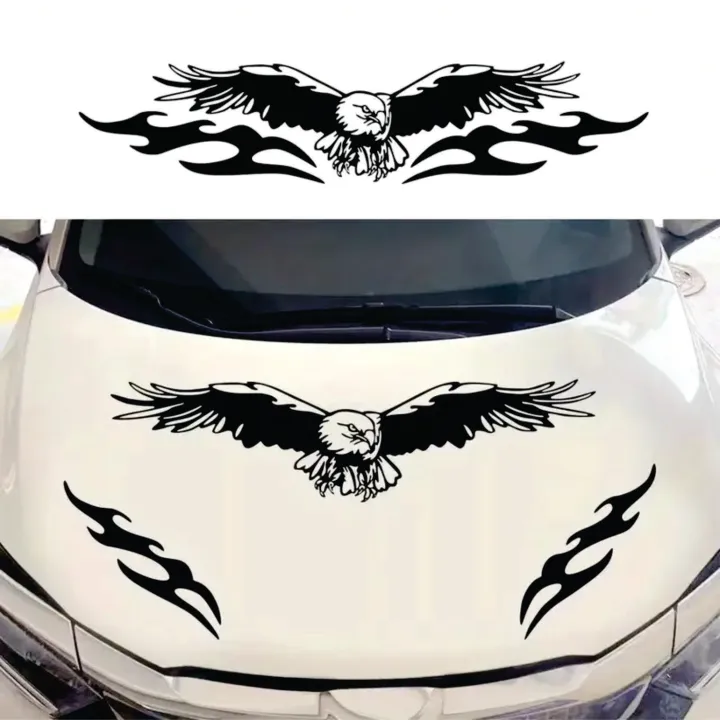 Flying Eagle Self-adhesive Sticker Car Hood Cover Door Side Sticker PVC ...