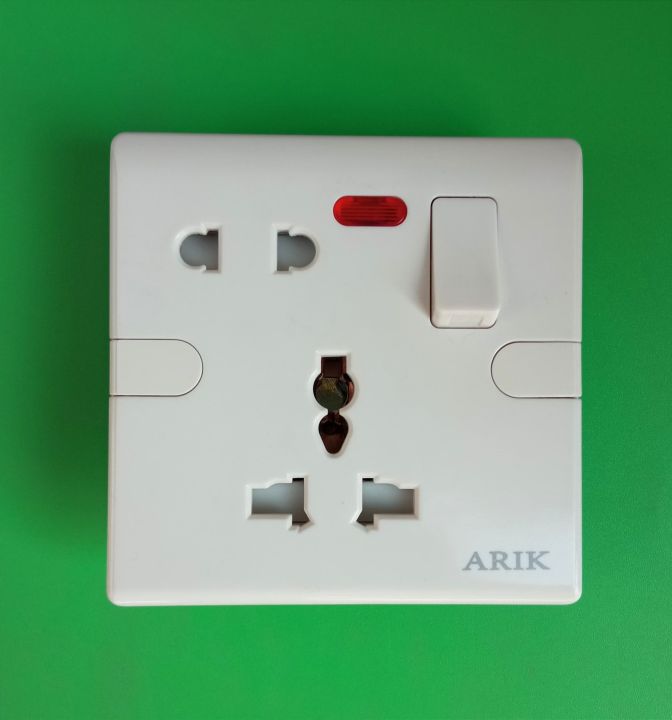 20A Multi Function Light Plug Socket With + 16A Universal Socket Power Outlet 1gang 1way Switch + Power Indicator Light With 2 Screws, 250V, Electrical Switches And Sockets, Electric Wall Mounted Socket For Multi Purpose Use, Powerpoints