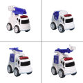 4 in 1 Rescue Police Metal Diecast Model Cars Toys For Kids Friction Powerd Play Police Rescue Car / Truck Set Including Fire Truck Water Cannon Vehicle Ladder Truck Police Car Ambulance Fire Rescue Vehicle Collection For Kids Toy Photography. 