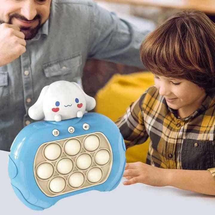 Pop Fidget Games for Kids Breakthrough Puzzle Game Machine Push Bubble Pop Puzzle Game Light Quick Push Game Console Push Button Toy for Kids Girl Boy Birthday Gift Poplight Antistress Fidget Toys