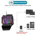 USB F6 Keyboard One-handed Wired 39 Keys Luminous Gaming Keyboards For Tablet Colorful Ergonomics Gamer Keycap With Hand Rest. 