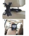 Universal Car Back Seat Tablet Holder - Black. 