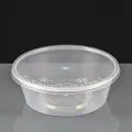Round Food Container Storage Boxes 400ml to 500ml Pack Of 15pcs 1 pc extra on every order, with Separate Lid Clear Transparent Plastic.. 