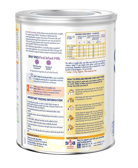 Sma%20Pro%20First%20Infant%20Milk%20From%20Birth%20800gm%20(Imported)%20-%20Image%202