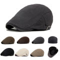New Men's Ivy Hat Berets Cap Golf Driving Adjustable Sun Flat Plain Cabbie Newsboy Cap-Fashion 6Colors Hot. 