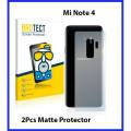 2Pcs Xiaomi Redmi Note 4 Back Matte Protector Soft Skin Sheet Soft Film Protection For Xiaomi Redmi Note 4. 