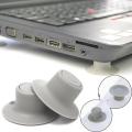4Pcs Laptop Cooling Stand Heat Reduction Pad For PC Laptops Soft Silicone Feet Holder Notebook Support Height Increase Bracket. 