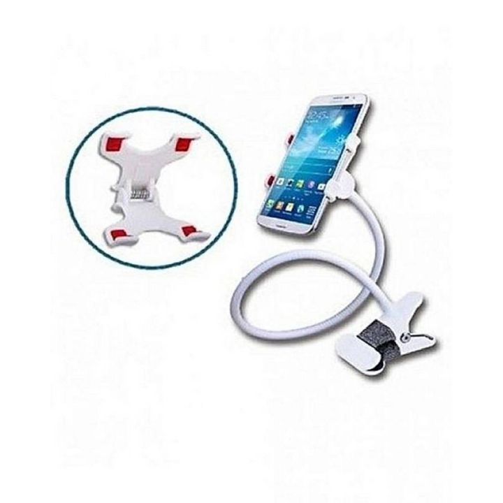 Flexible Neck Snake Stand Universal 360 Degree Rotation Phone Selfie Holder - Multicolor