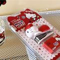 Hello Kitty Stapler Staples Set Kawaii Students Stationery Office Anime Kt Cat Cute Work Instruments Binding Staple Pink Gifts. 