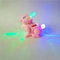 Cute Bunny Rabbit With Soft Sound, Bright Light And Jumping Movements For Kids - Simulation Rabbit Toy For Kids. 