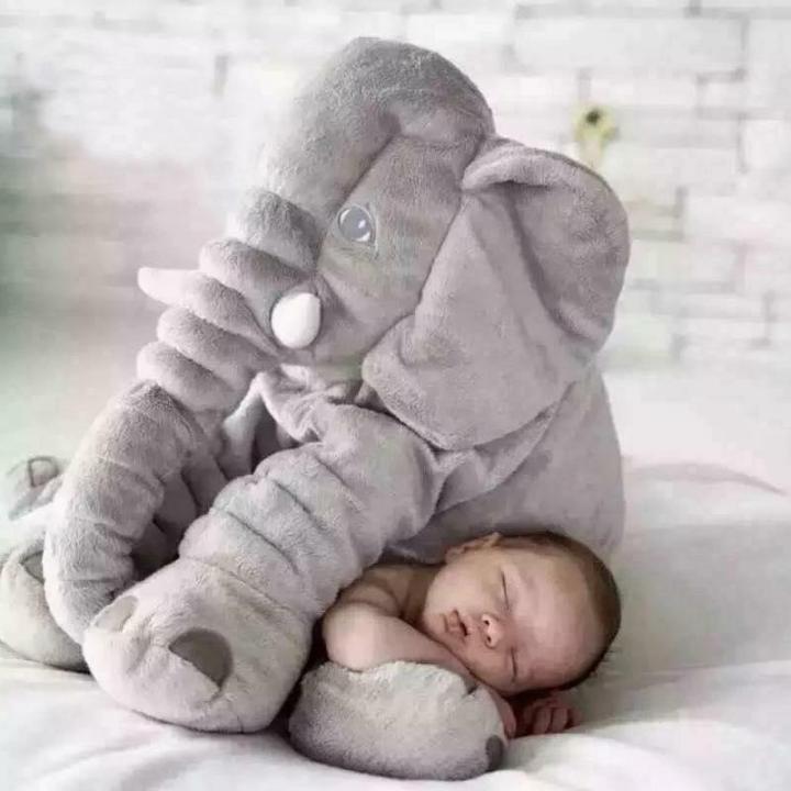 Soft Childrens Stuffed Elephant Pillow Baby Elephant Plush Toy Baby Photograph Dolls Kids Bed Cushion New Year Gifts