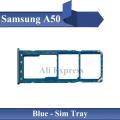 Samsung Galaxy A50 Tray Sim Jacket Sim Slot Sim Door For Samsung Galaxy A50 - Blue. 