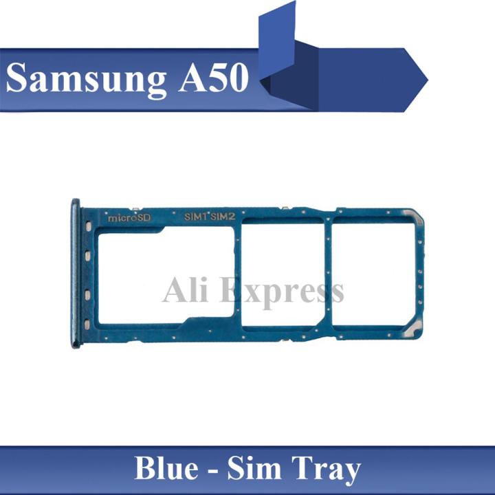 Samsung Galaxy A50 Tray Sim Jacket Sim Slot Sim Door For Samsung Galaxy A50 - Blue