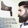 Beard Shaping Tool & Facial Hair Styling Template Guide & Beard Shaper comb tool. 
