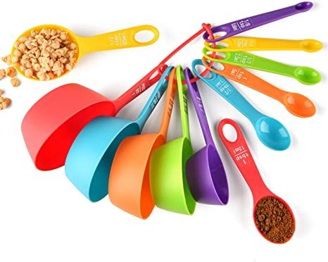 Plastic%20Measuring%20Cups%20and%20Spoons%20Multicolour%209-Piece%20Set,%204%20Cups%20and%205%20Spoons%20for%20Kitchen%20-%20Image%203