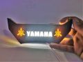 Yamaha Monogram LED White YELLOW Logo 3D Slim Design For All Ybr Yamaha Models For Motorcycle. 