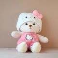 Imported  Wearing Clothes Teddy Bear Plush Toy Soft Stuffed Lily Bear Animal Doll for Kids Christmas Birthday Doll Gift. 