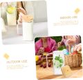 Glass Drinking Cup Compact Water Cup Soda Can Glasses Milk Mug Multi-function Juice Bottle with Handle Glass Water Bottle Soda Glass Cups Drinking Mug Bamboo Jug With Cover Travel. 