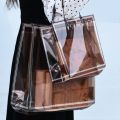 2022 Transparent Waterproof Shopping Bags Storage Sack High Quality Tote Bags Frosted Plastic Bags Simplicity Gift Bags. 
