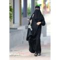 Triple Nakab // Hijab // Black Hijab // Black Staller // Abaya hijab // Abaya Nakab // Nakab.. 