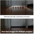 Door Draft & Dust Stopper - Insect - Air Stopper - Under Bottom Seal - Twin Draft Guard (18-44 Inches) - Waterproof. 