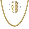 Gold Plated Stainless Steel Snake Chain Necklace For Men Boys. 