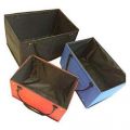 CUSTOMIZE Foldable Storage Cubes Organizer Basket Bin Storage Boxes Storage Container with Handles for Travel Moving Toy Storage Box Rubber-coated waterproof material for durability Wooden flap for smooth, easy opening and closing Spacious design with lar. 
