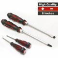 Heavy Duty 2 pcs Screwdriver 10 inches long Screw Driver ( + - ) Long Handle Split Repair Tools Kit. 