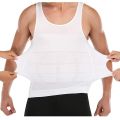 Slim n Lift Body Shaper Vest for Men (Black / White) Stretchable Tummy Tucker Vest Sliming Banyan. 