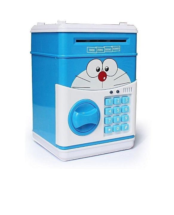 Doraemon Mini Atm Money Box Safety - Kids Atm Money Bank