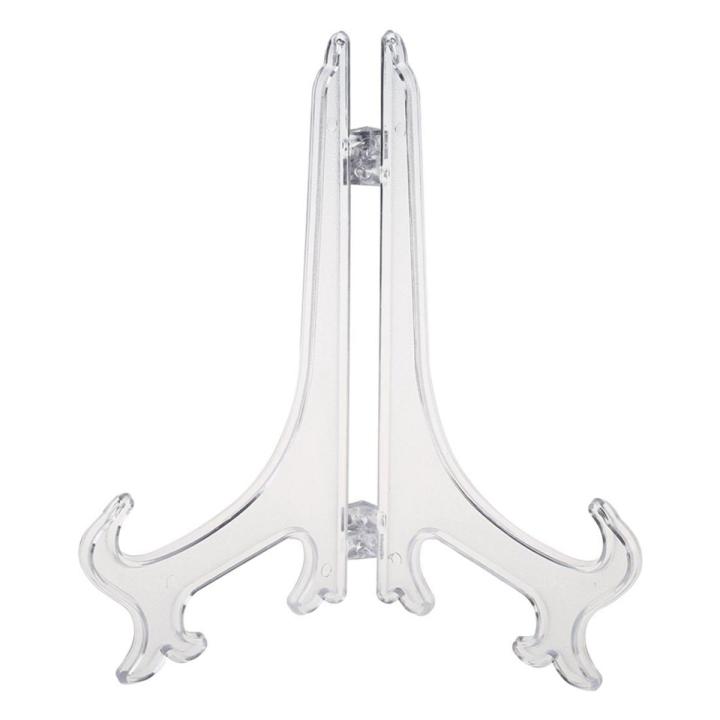 2 x Transparent Easel stands for Resin frames and Resin clocks or for Resin trays - Display stands or frame stand  or Plate stand or Resin Clock stand