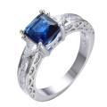 Wedding Engagement Collection Multi Red Blue White Shiny Zircon Diamond Rings for Girls & Women - RW0896. 