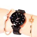 NEW stylish black crystal and magnet watch for girl and women. 