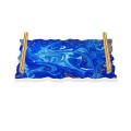 1 piece Silicone epoxy Resin Tray Mold Casting with 2Pcs aurum Handles. 