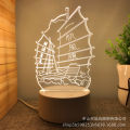 Cross-border supply 3D night light USB cartoon atmosphere table lamp ins new and unique creative gift lamp fashion bedside lamp. 