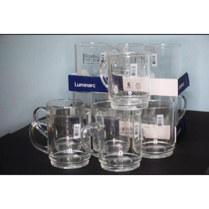 LUMINARC HIGH QUALITY TEMP STACKABLE  TEA MUG 6 Pcs