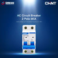 CHINT AC MCB Double Circuit Breaker 6000A NXB-63 2P 6KA. 