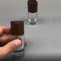 Portable design Perfume bottle Leak-proof Transparent Wooden cap Spray vial 15ml capacity Thick glass Cosmetic container for. 