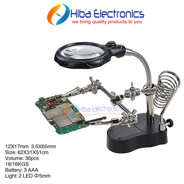 Helping%20Hand%20Soldering%20Stand%20TE-801/%20TE-805%205x%20(With%20out%20Light)%20for%20solder%20work%20magnifying%20glass%204x%2012x%20portable%20with%20Light%20-%20Image%204