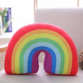 Neck Pillow Soft Texture Stuffed Rainbow U Shape Kid Pillow. 