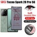 For Tecno Spark 20 Pro 5G Privacy Screen Protector Tempered Glass for Spark 20P 20C GO 2024 Anti Peeping Ceramic Film. 